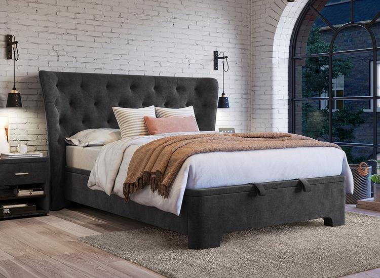 Dreams grey sleigh deals bed