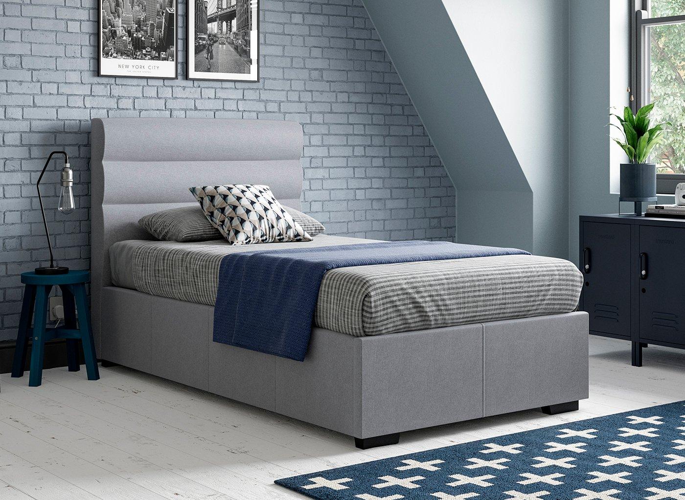 Grey single deals bed