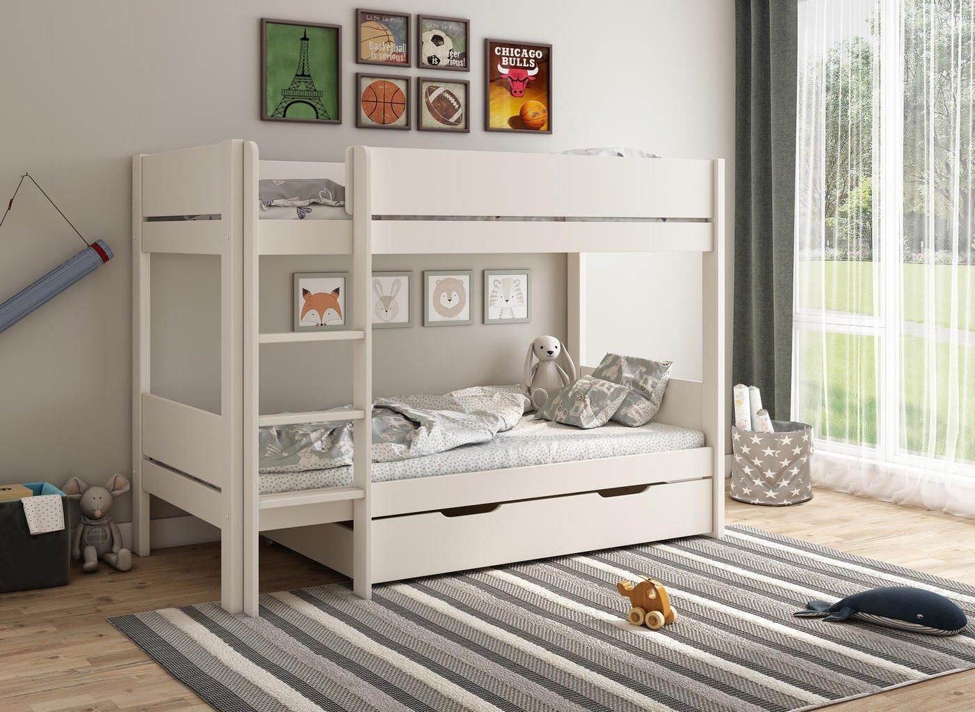 Very white deals bunk beds