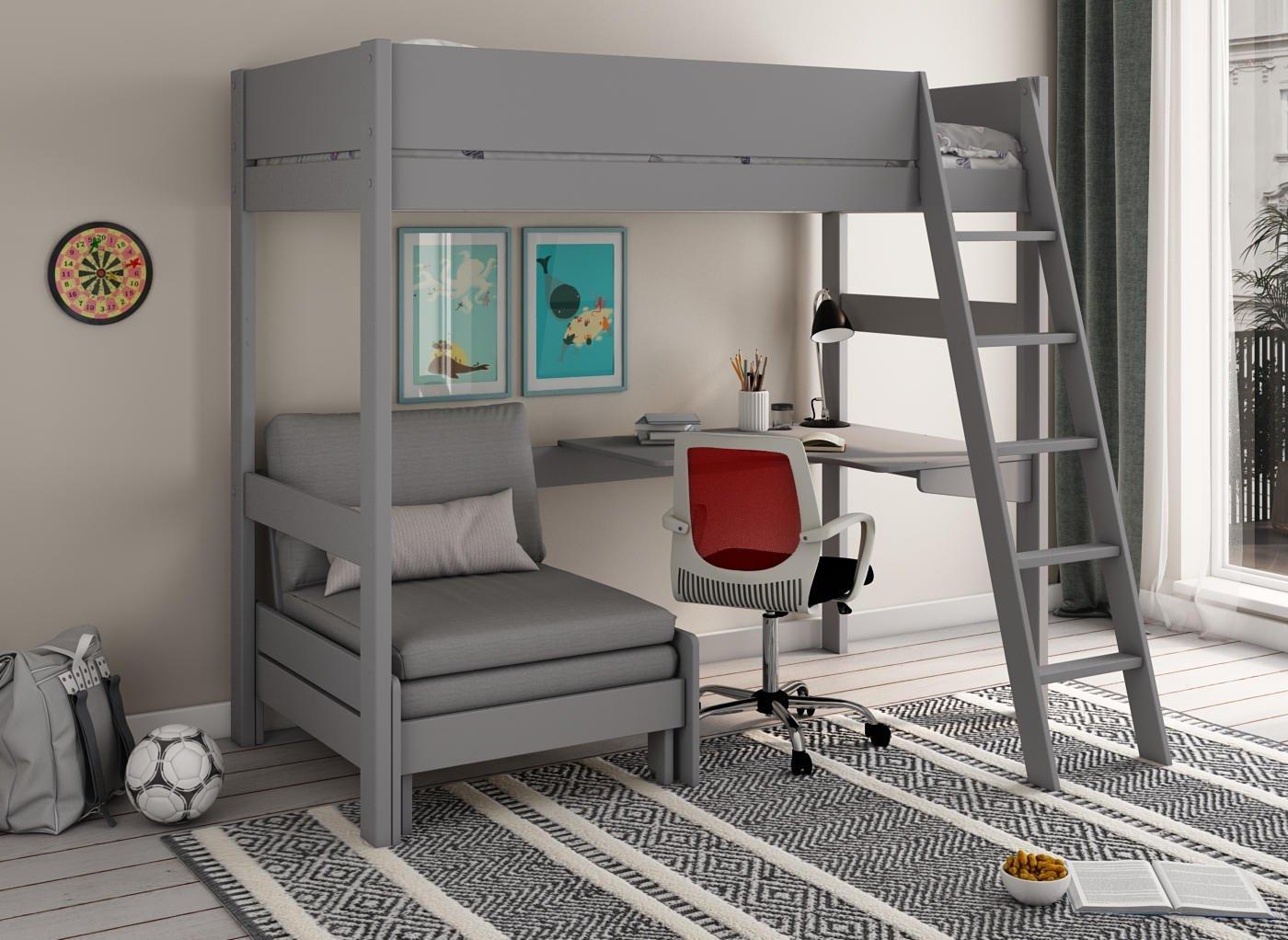 Anderson Desk High Sleeper With Chair