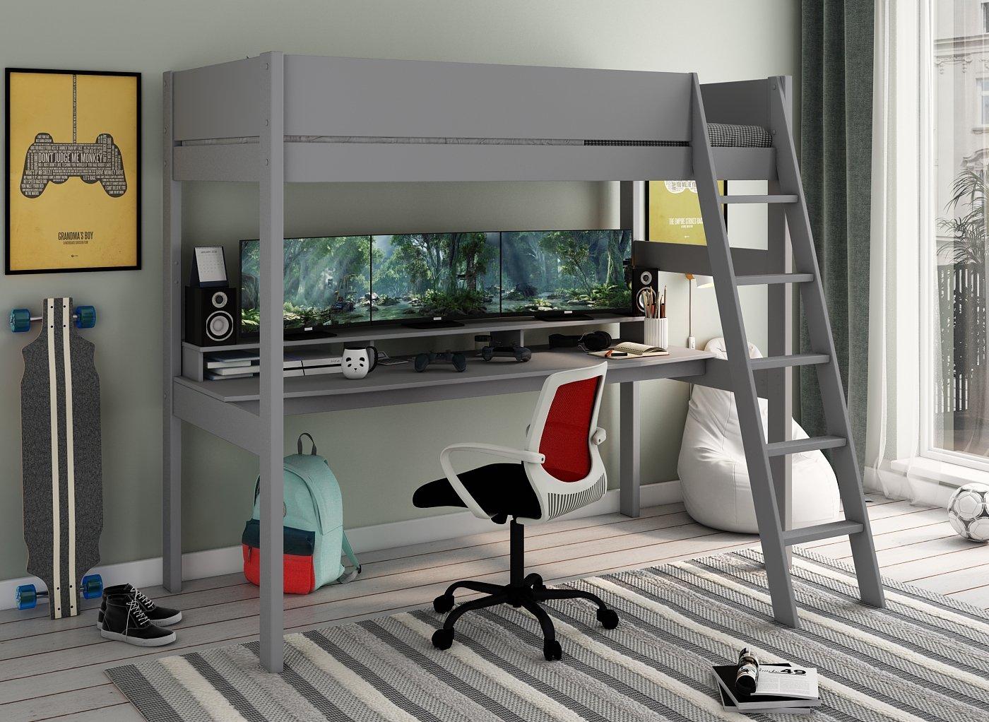 Anderson Kids Wooden XL High Sleeper with Desk