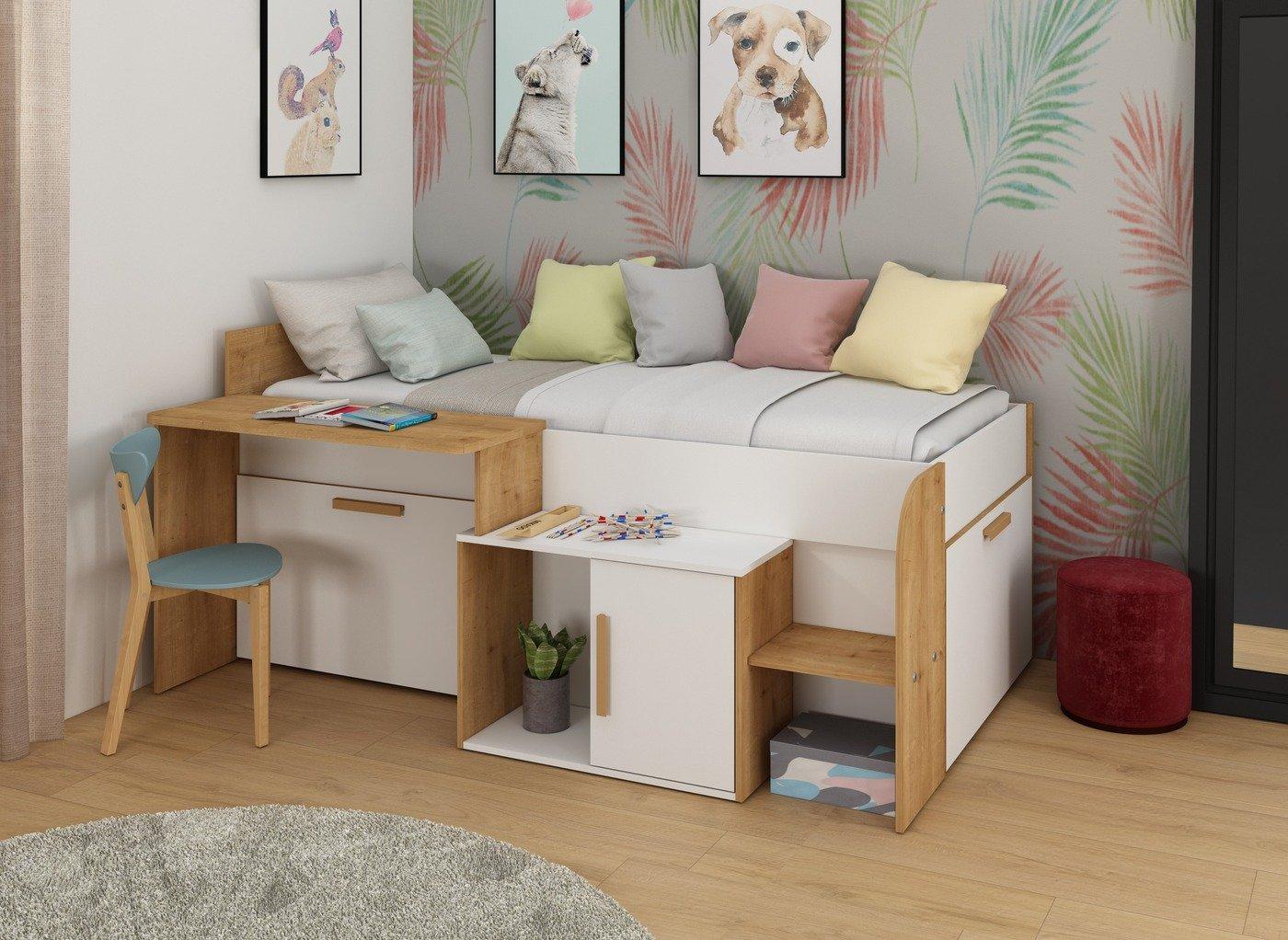 Sasha Kids Wooden Cabin Bed