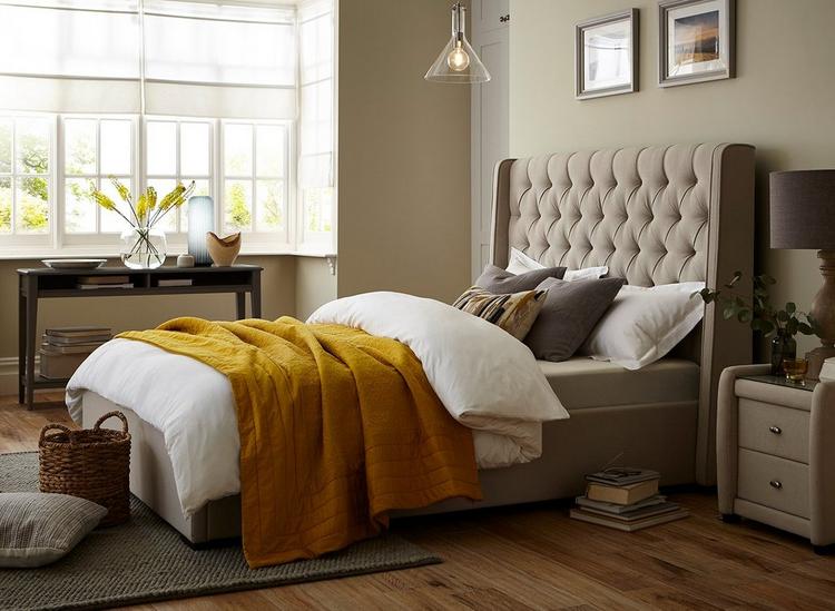 

Deacon Upholstered Bed Frame image 1