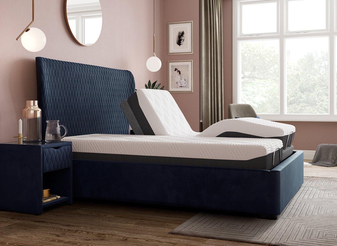 Grove Sleepmotion Adjustable VelvetFinish Bed Frame Dreams