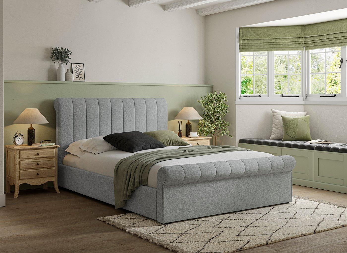 Sandy Upholstered Ottoman Bed Frame