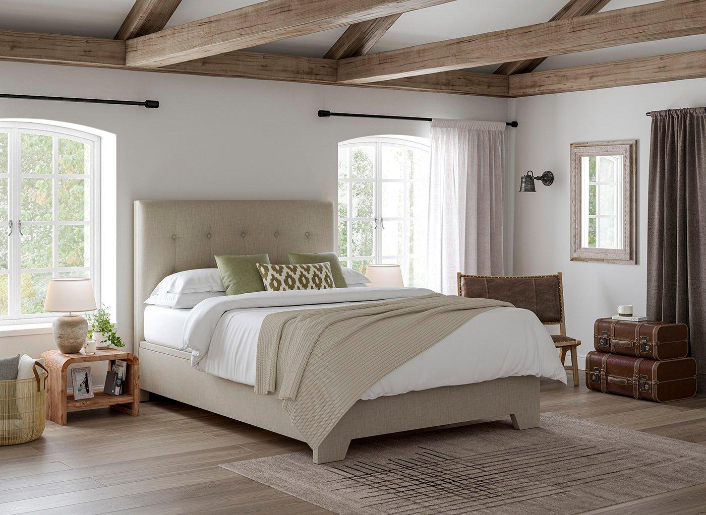 Jenkins Upholstered Ottoman Bed Frame