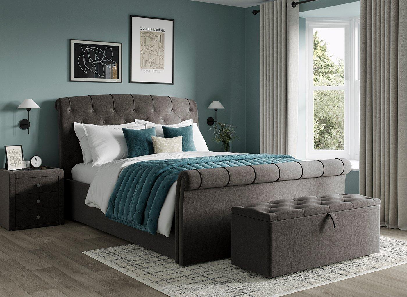 Paris Upholstered Ottoman Bed Frame