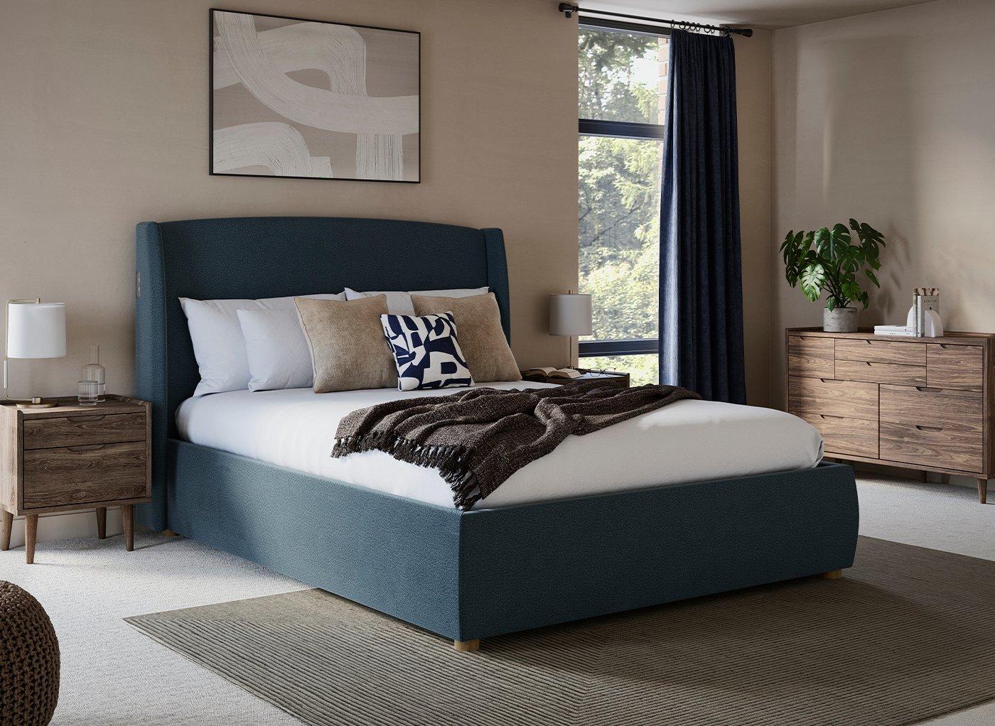 TEMPUR® Linford Upholstered Electric Ottoman Bed Frame