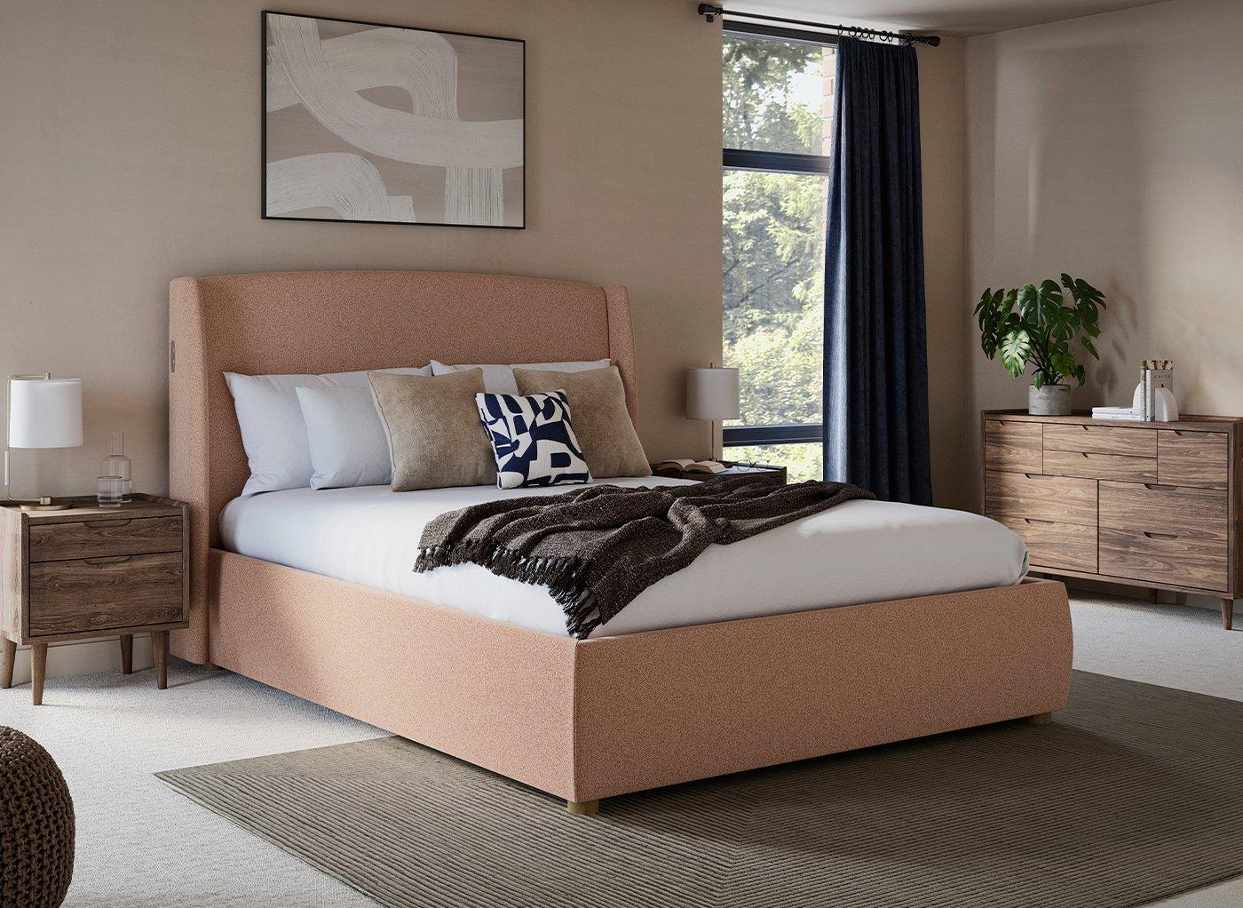 TEMPUR® Linford Upholstered Electric Ottoman Bed Frame