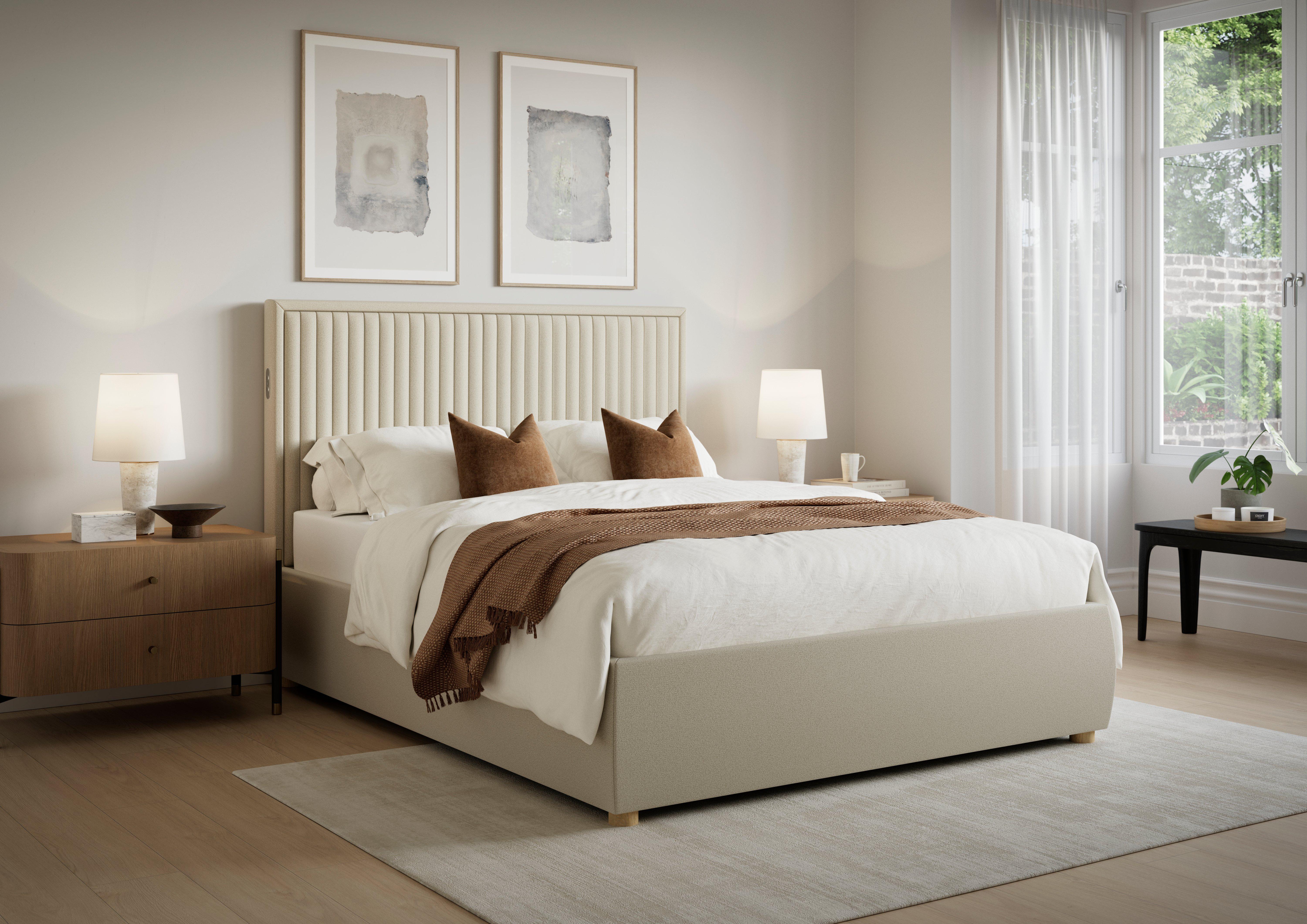 TEMPUR® Duxford Upholstered Electric Ottoman Bed Frame