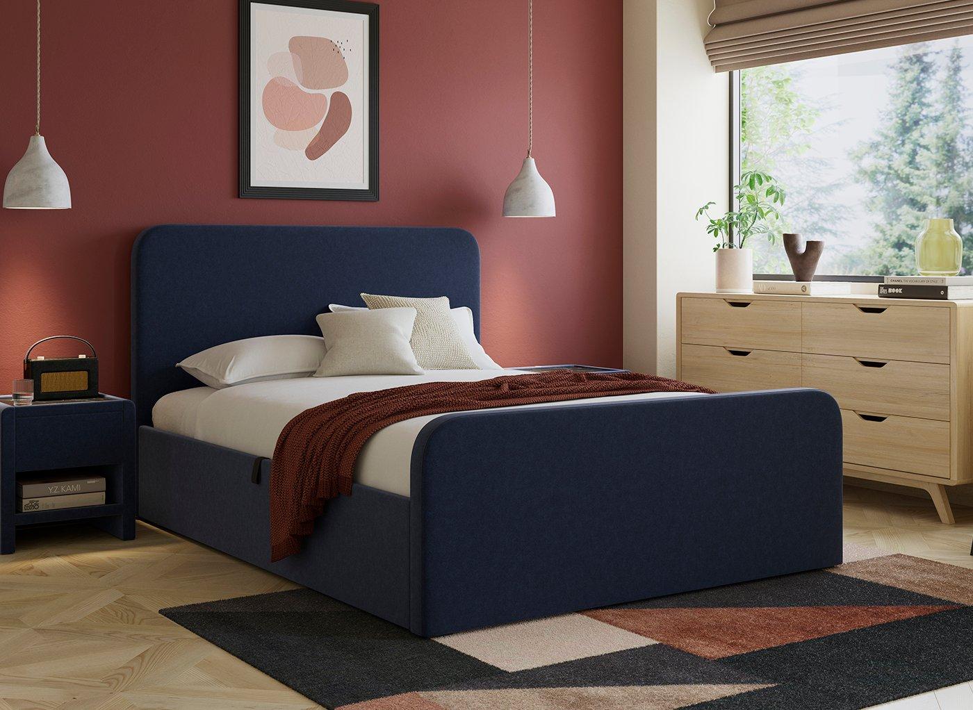Margot Ottoman Bouclé Bed Frame