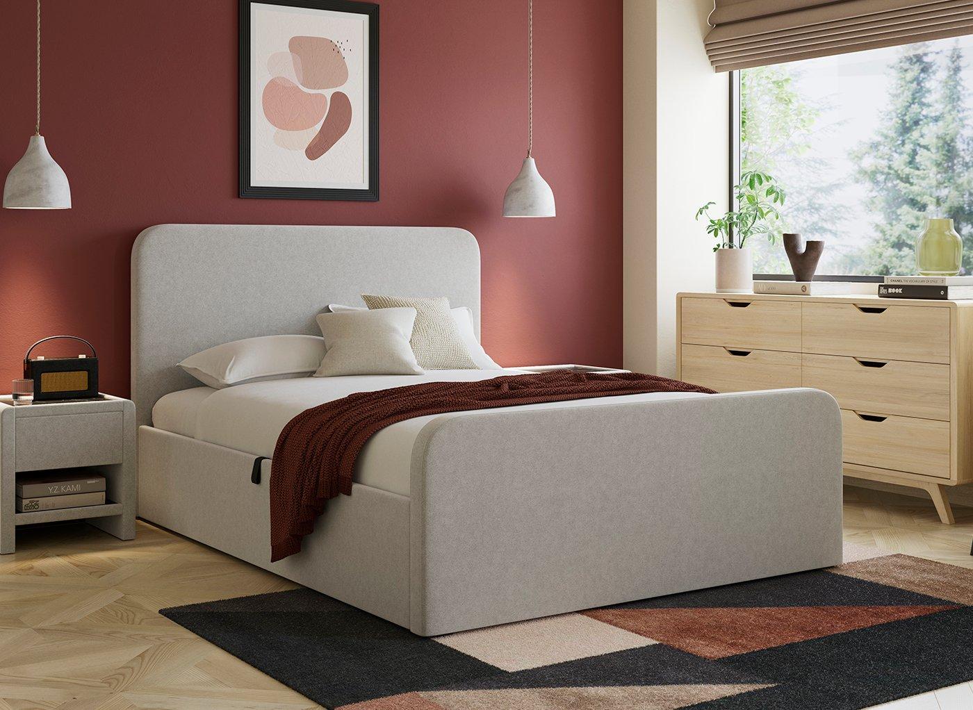 Margot Ottoman Bouclé Bed Frame