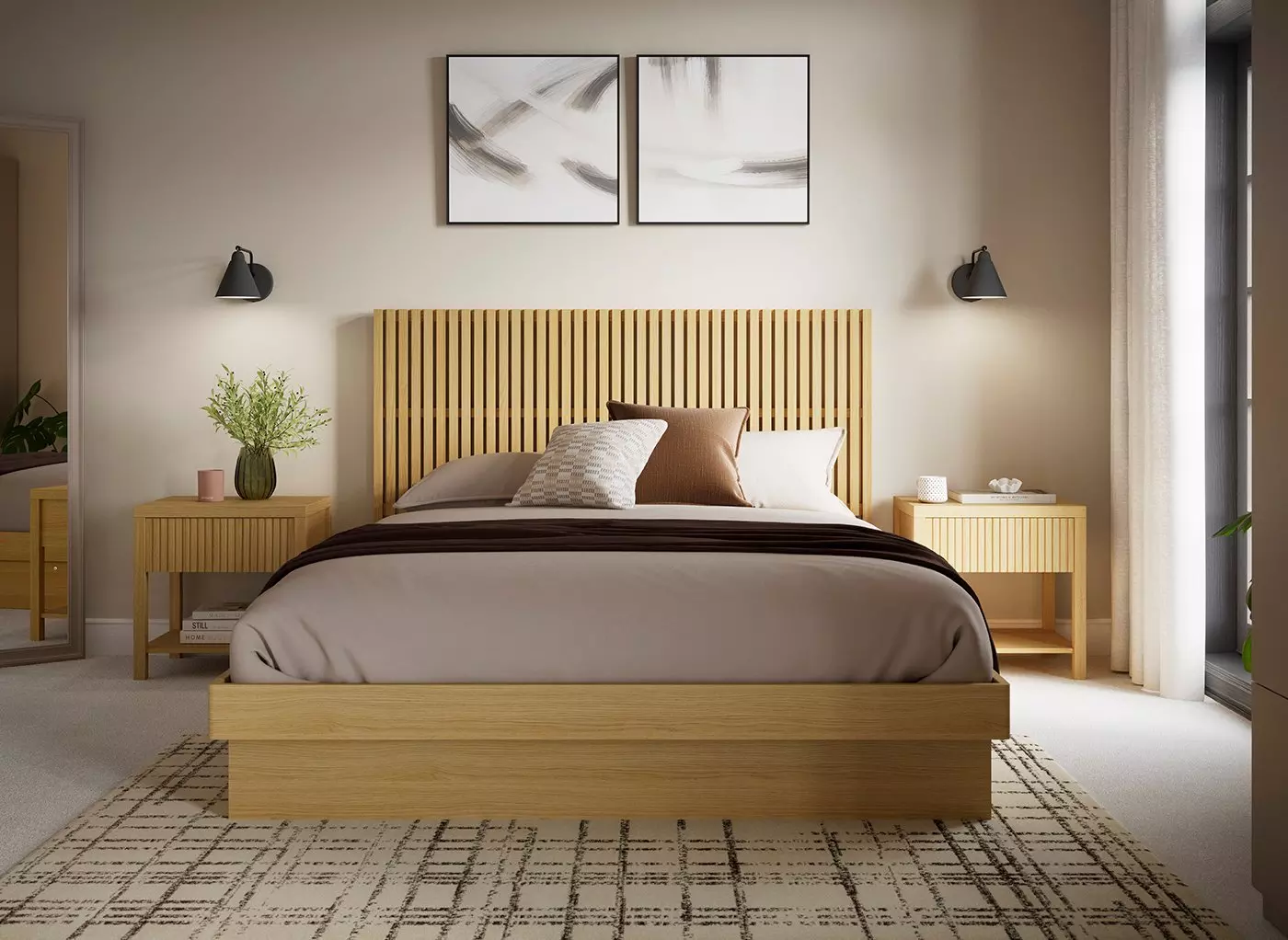 Olson Wooden Bed Frame