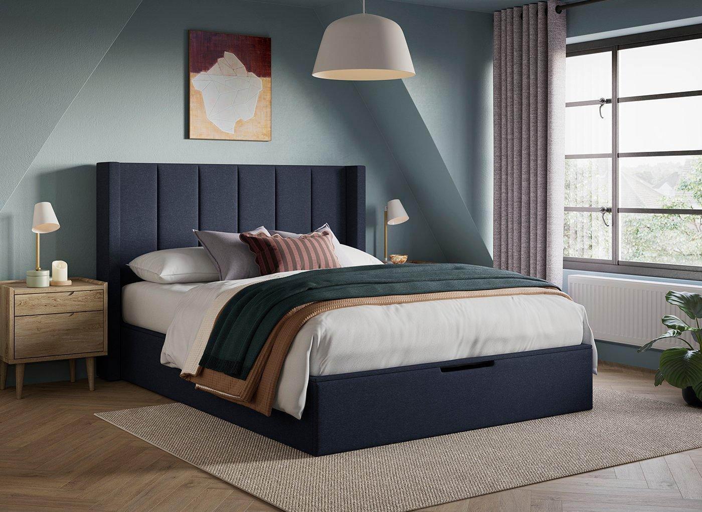 Adwell Upholstered Ottoman Bed Frame