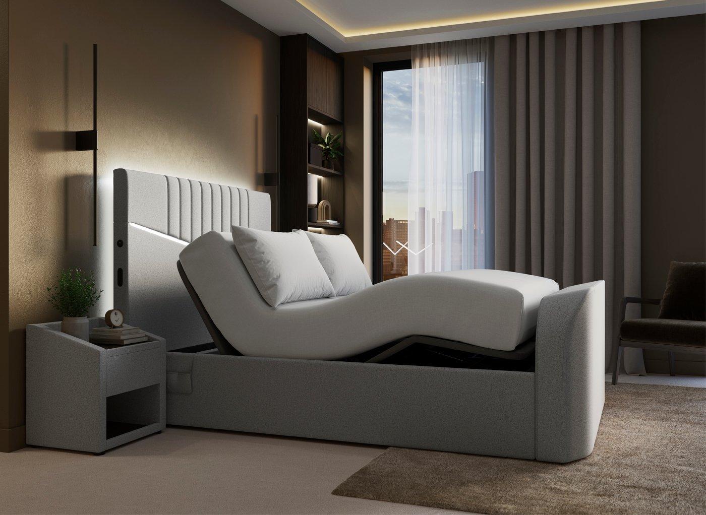 Quantum Ergomotion Adjustable TV Bed Frame
