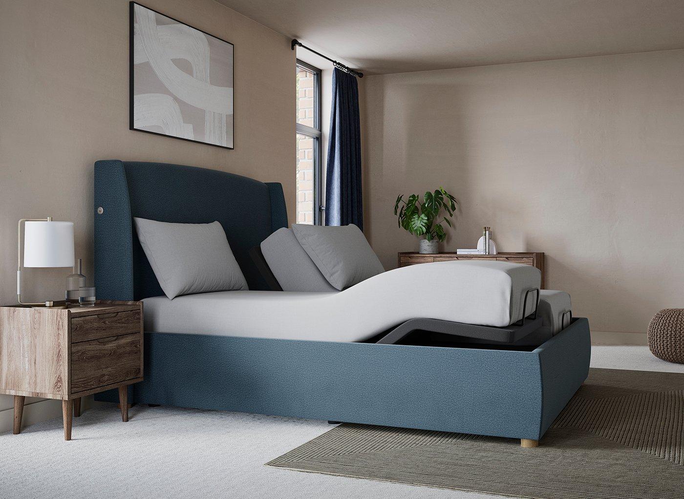 TEMPUR® Linford Ergomotion Adjustable Upholstered Bed Frame