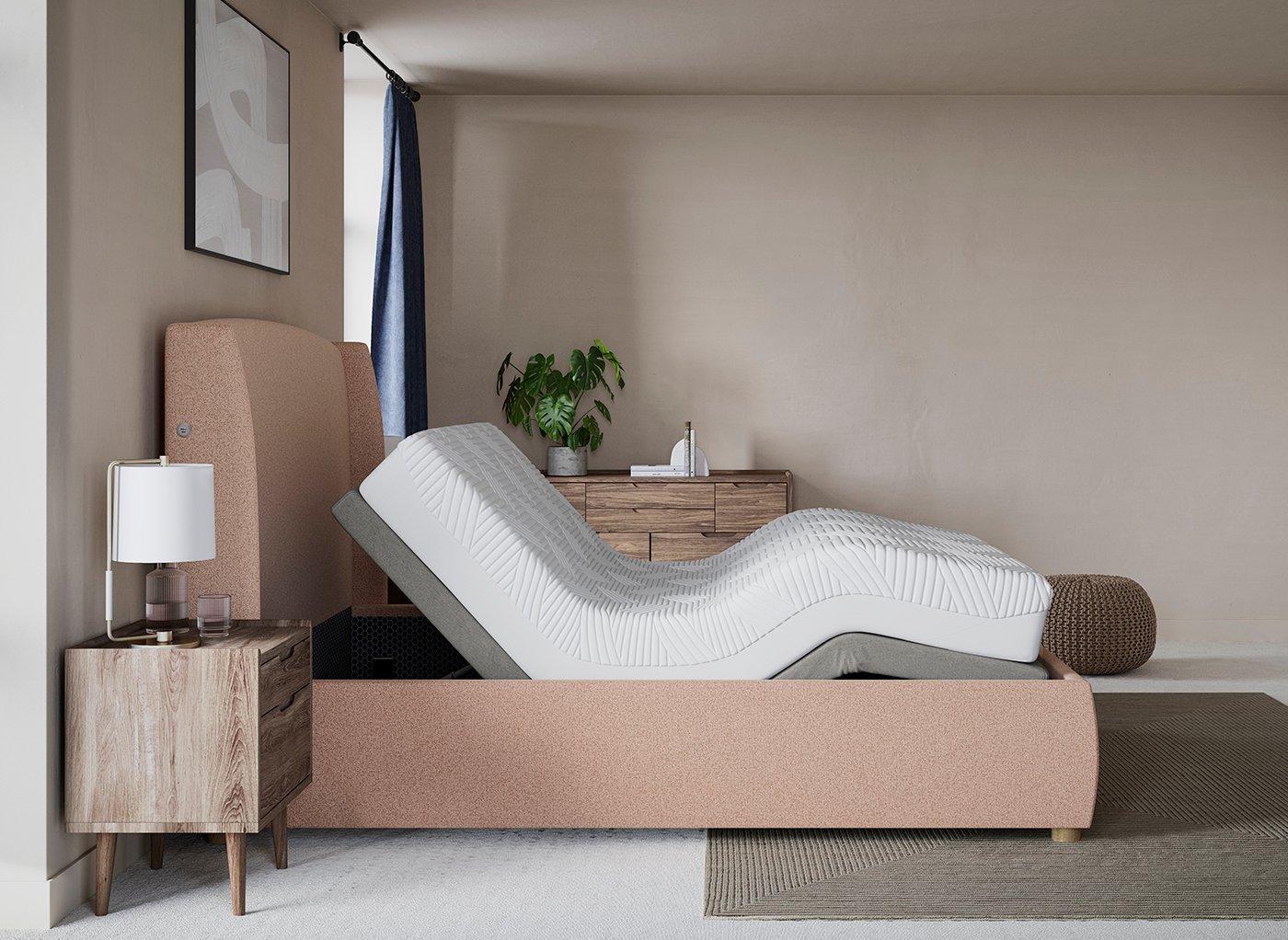 TEMPUR® Linford Sleepmotion Adjustable Upholstered Bed Frame