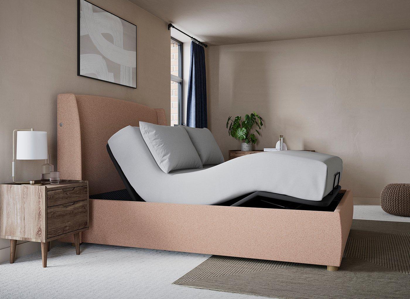 TEMPUR® Linford Ergomotion Adjustable Upholstered Bed Frame