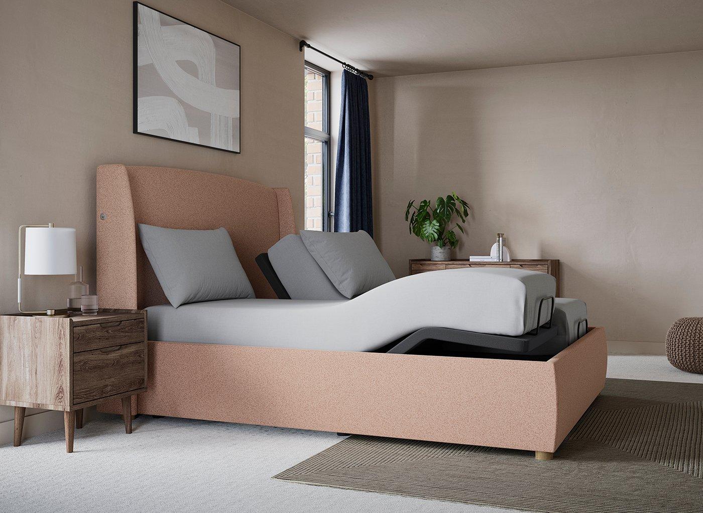 TEMPUR® Linford Ergomotion Adjustable Upholstered Bed Frame