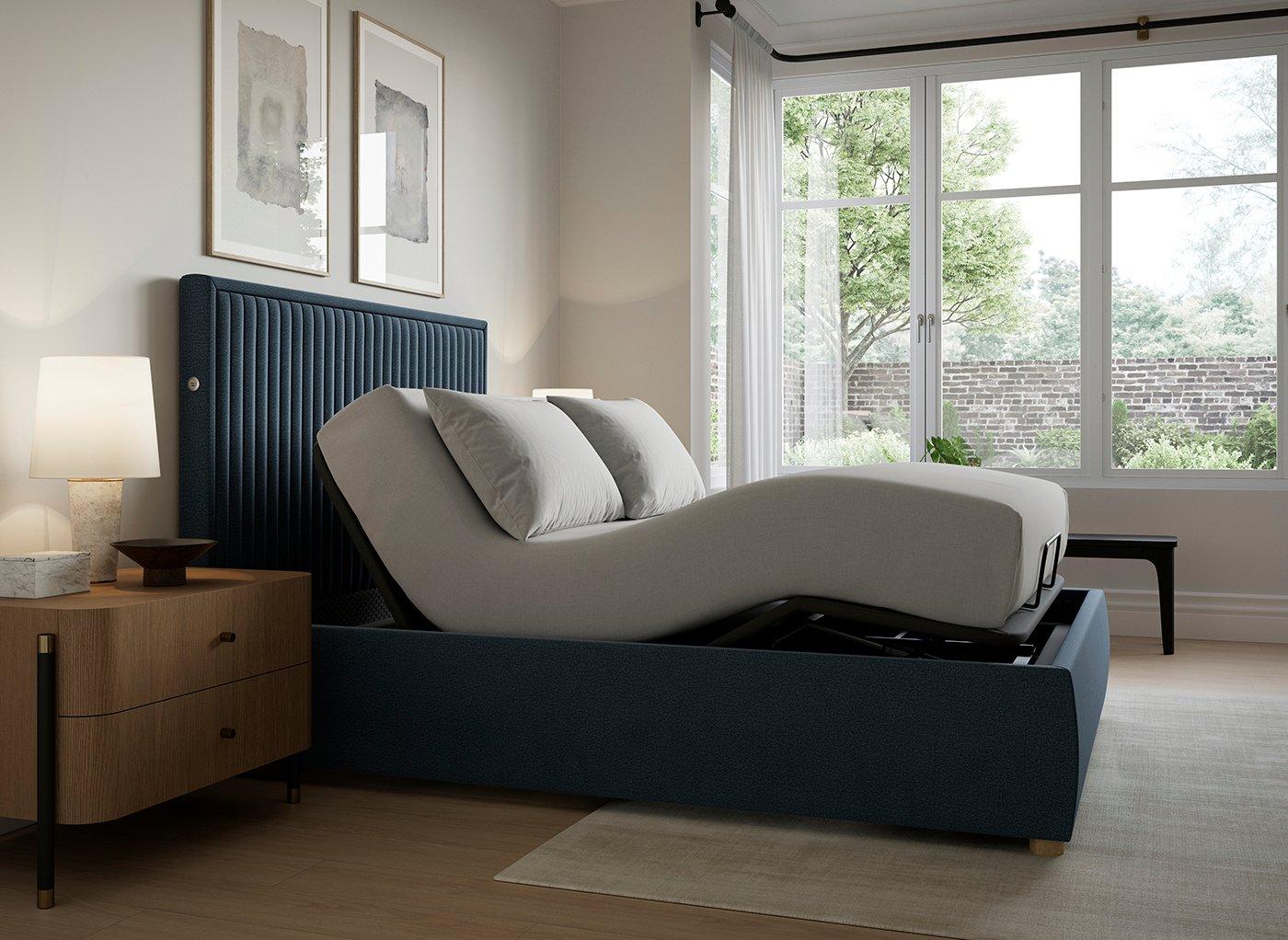 TEMPUR® Duxford Ergomotion Adjustable Upholstered Bed Frame