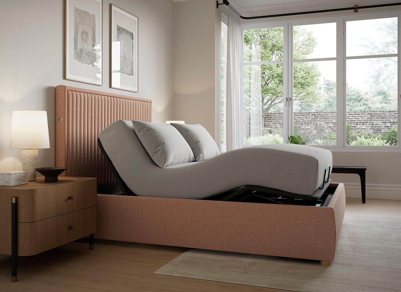 TEMPUR® Duxford Ergomotion Adjustable Upholstered Bed Frame