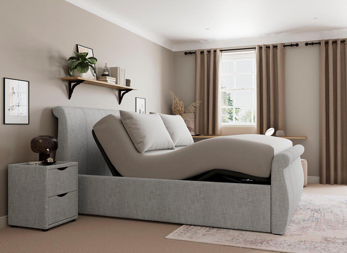 Lucia Ergomotion Adjustable Upholstered Bed Frame