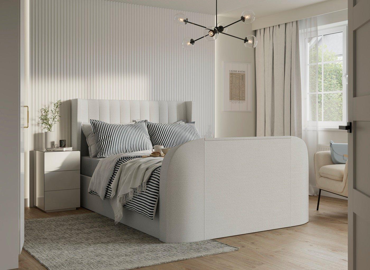 Foley Upholstered Ottoman LG TV Bed Frame