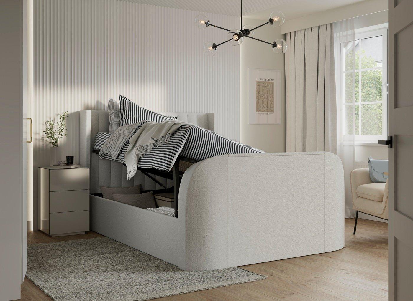 Foley Upholstered Ottoman LG TV Bed Frame
