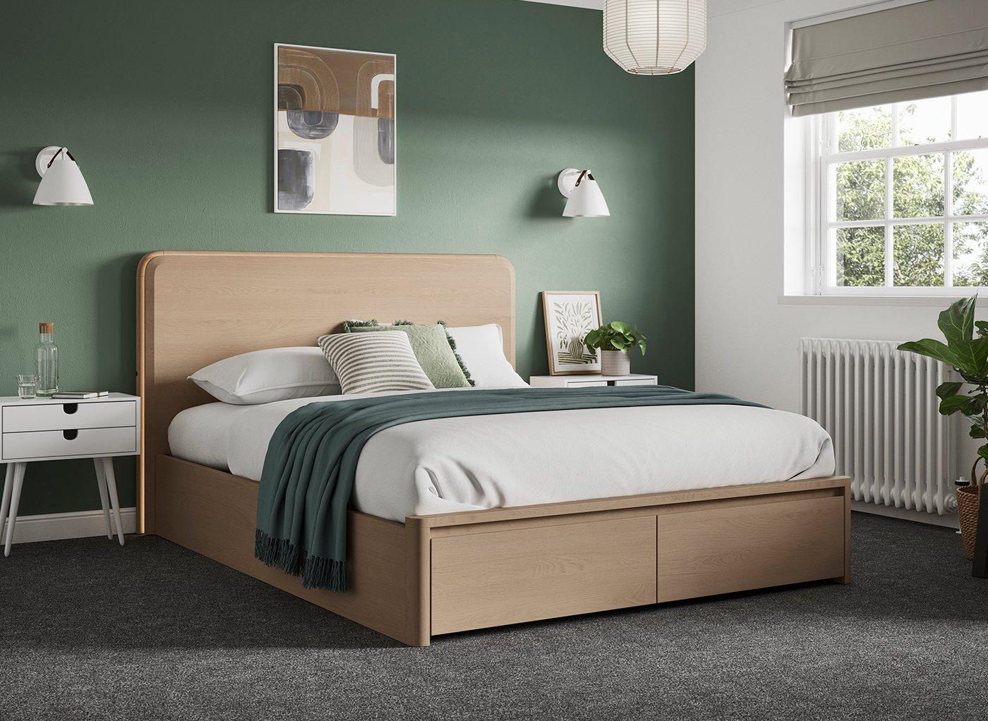 Roman Wooden Ottoman Bed Frame