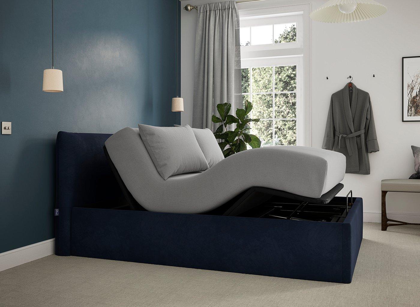 Silentnight Perrie Ergomotion Adjustable Upholstered Bed Frame