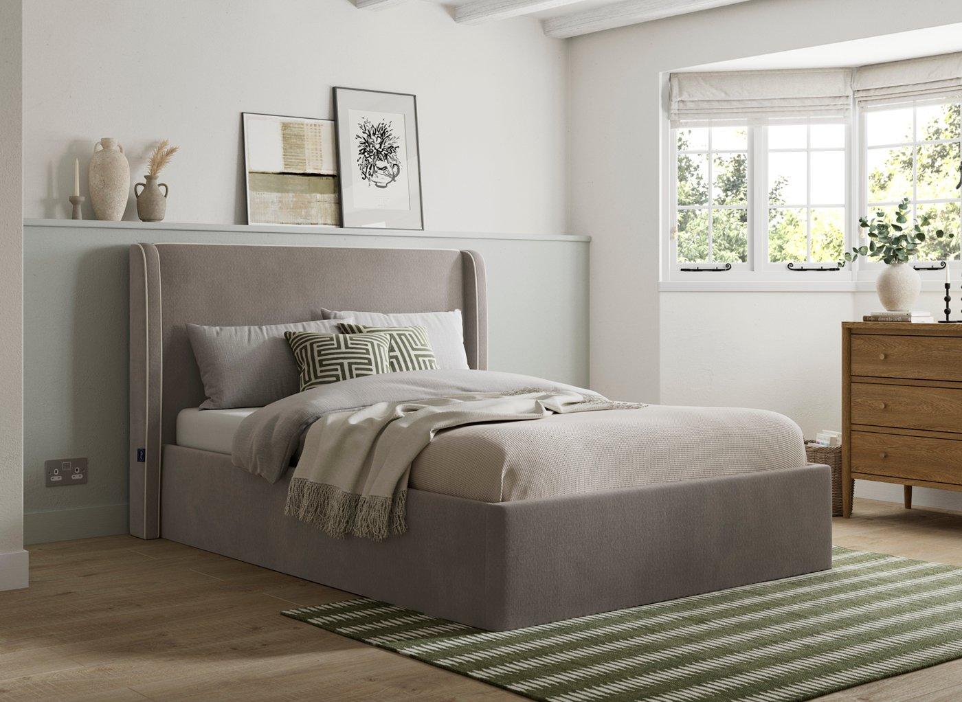 Silentnight Payton Upholstered Ottoman Bed Frame