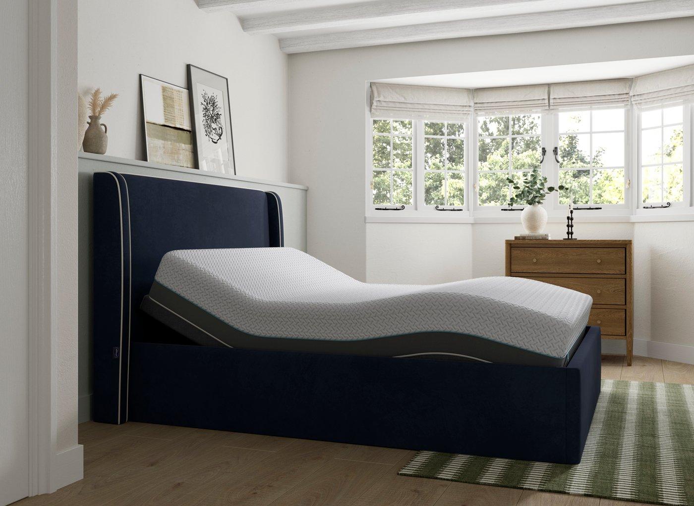 Silentnight Payton Sleepmotion Adjustable Upholstered Bed Frame