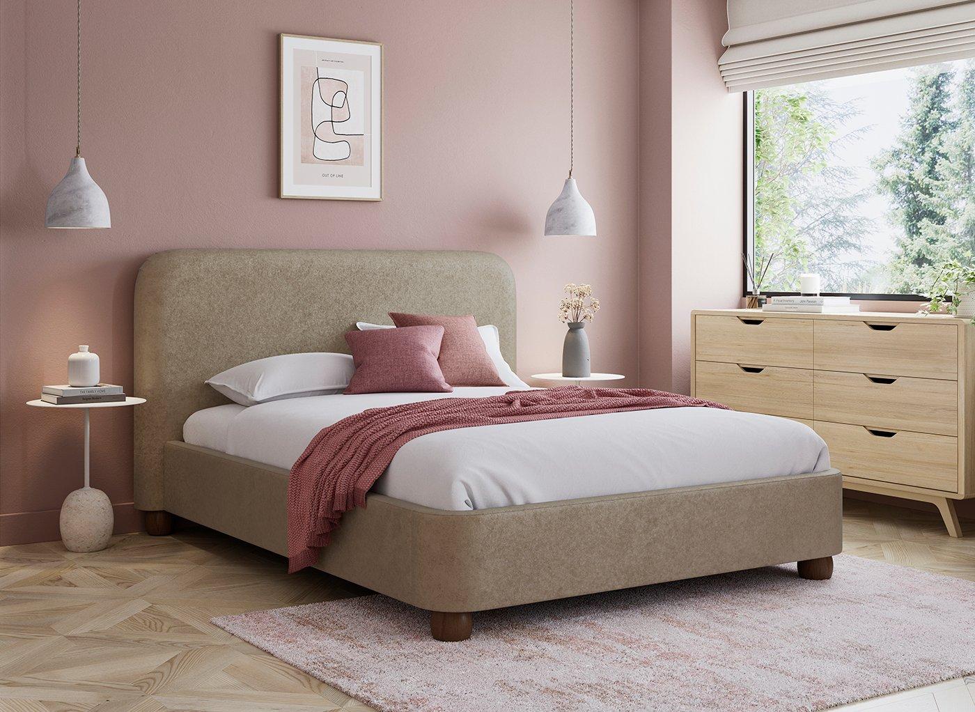 Cosmopolitan Helen Upholstered Ottoman Bed Frame