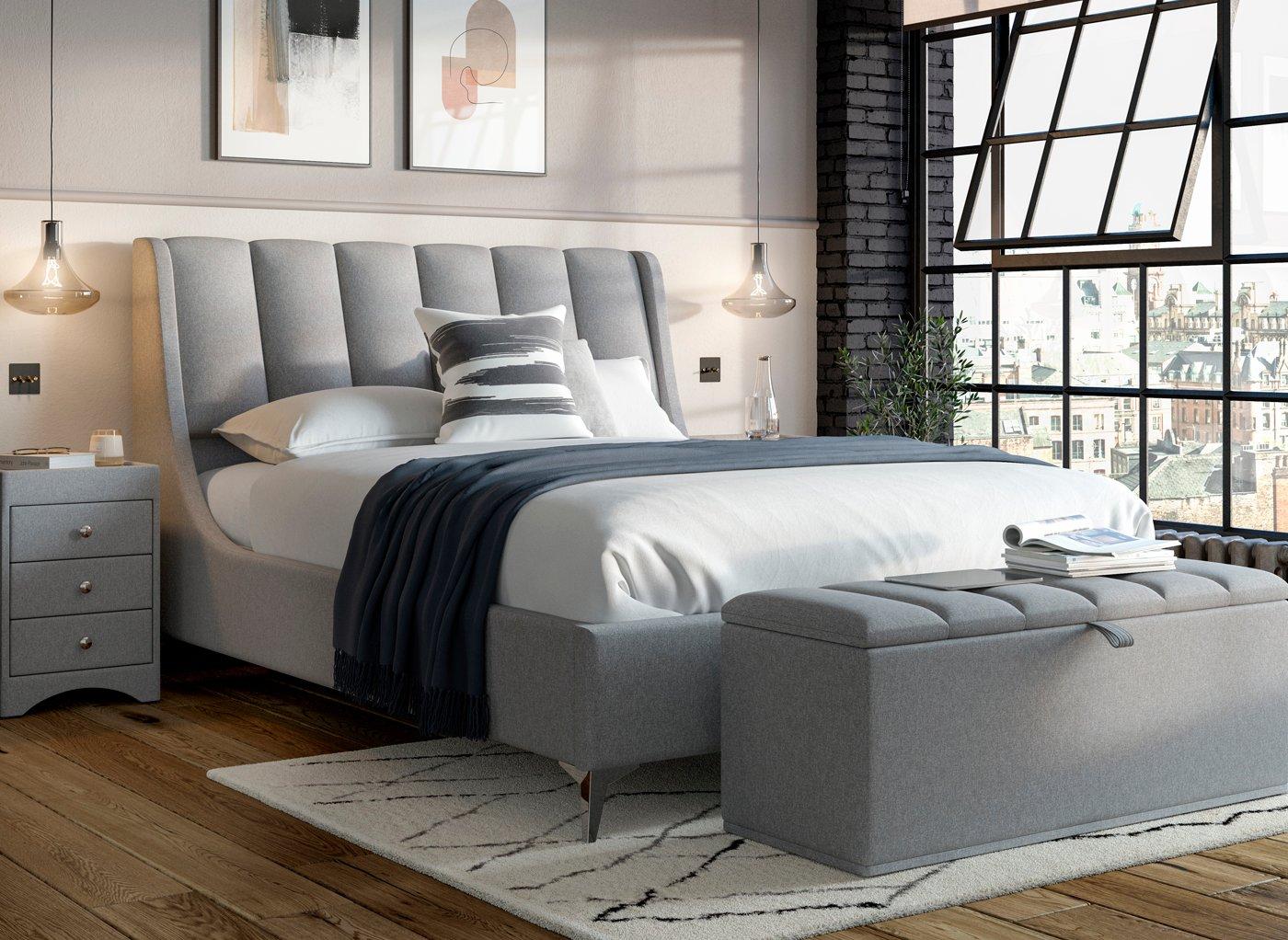 Enzo Upholstered Ottoman Bed Frame