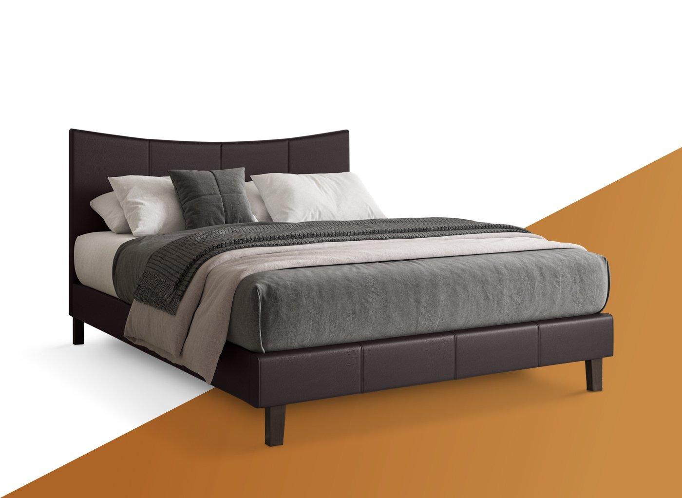 Jakarta Faux Leather Low Rise Bed Frame