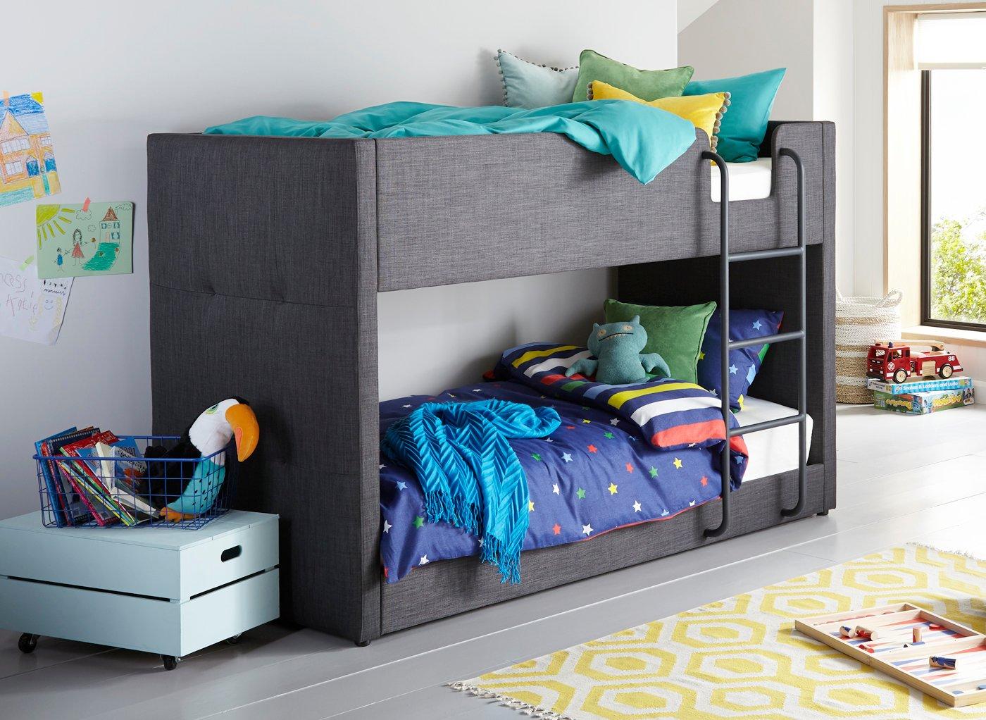 Home Kids Bunk Beds Willow Fabric Bunk