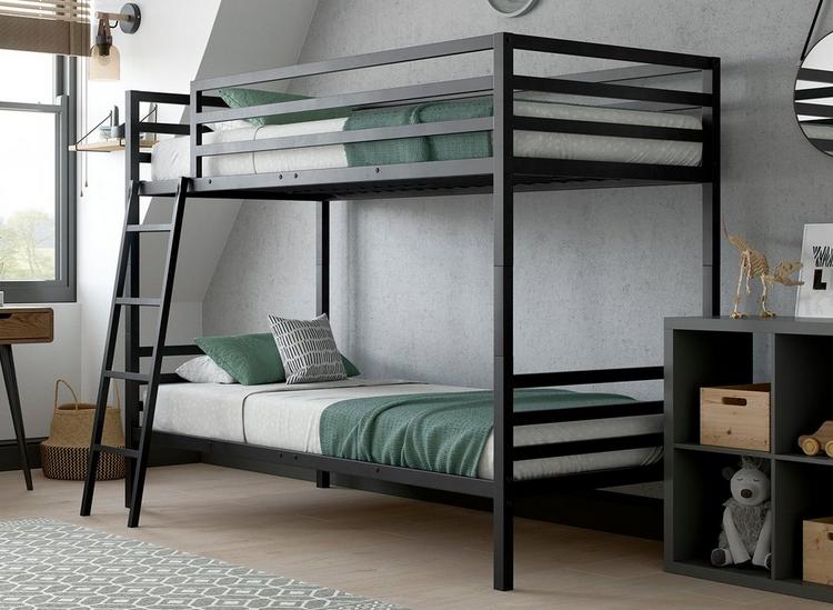 Grey metal deals bunk bed