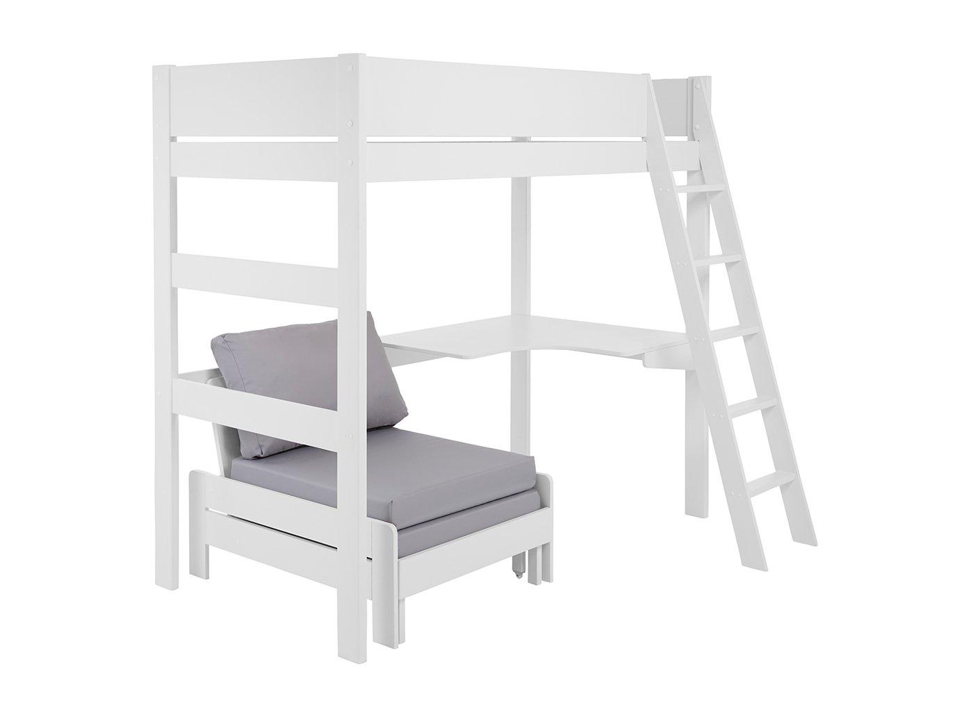 Anderson Desk High Sleeper With Silver Chair Kids Dreams