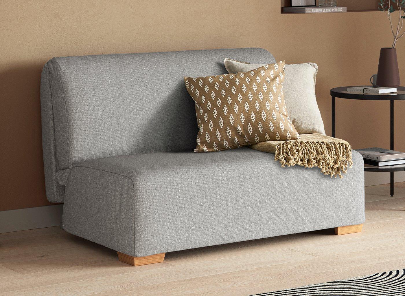 Cork 2 Seater 4'0 A-Frame Sofa Bed - Silver Small Double