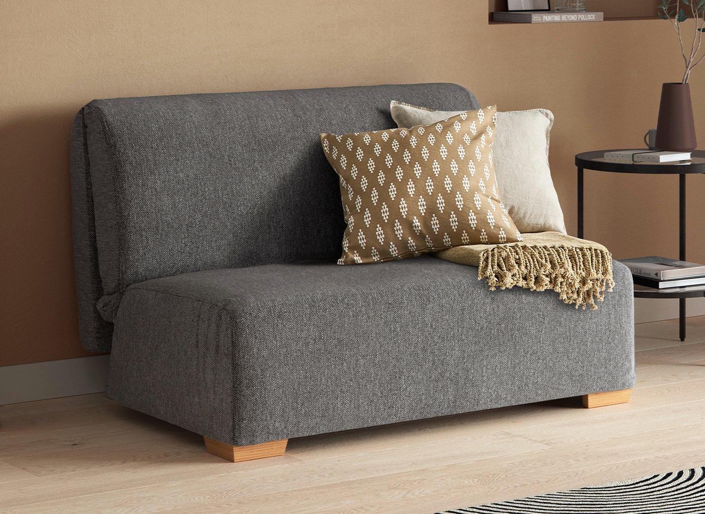 Cork 2 Seater 4'0 A-Frame Sofa Bed - Grey Small Double