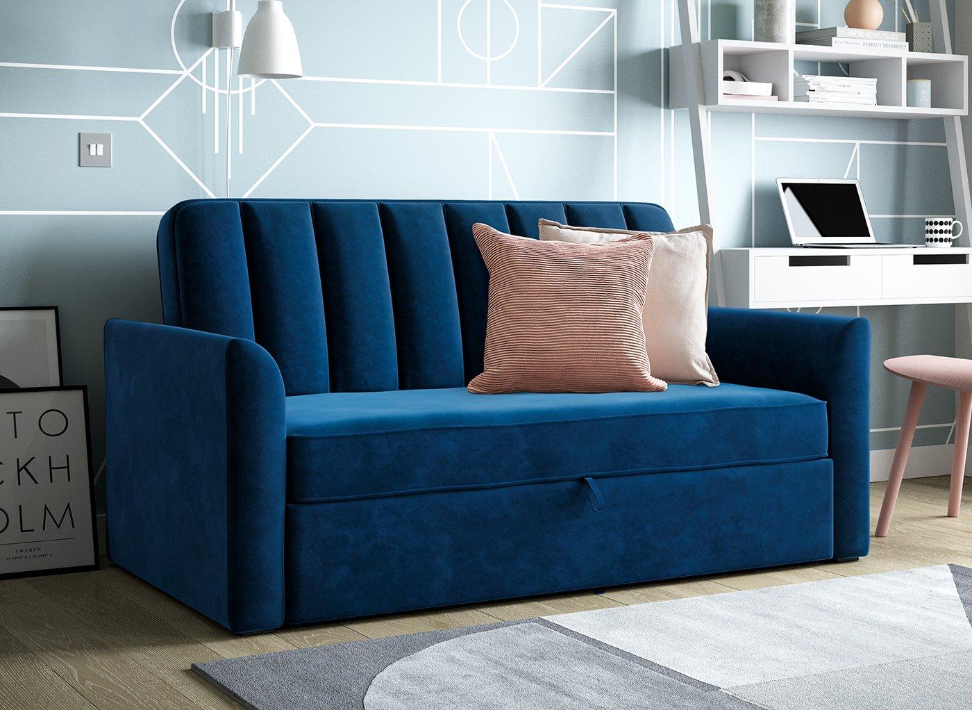 Navy sofa online bed