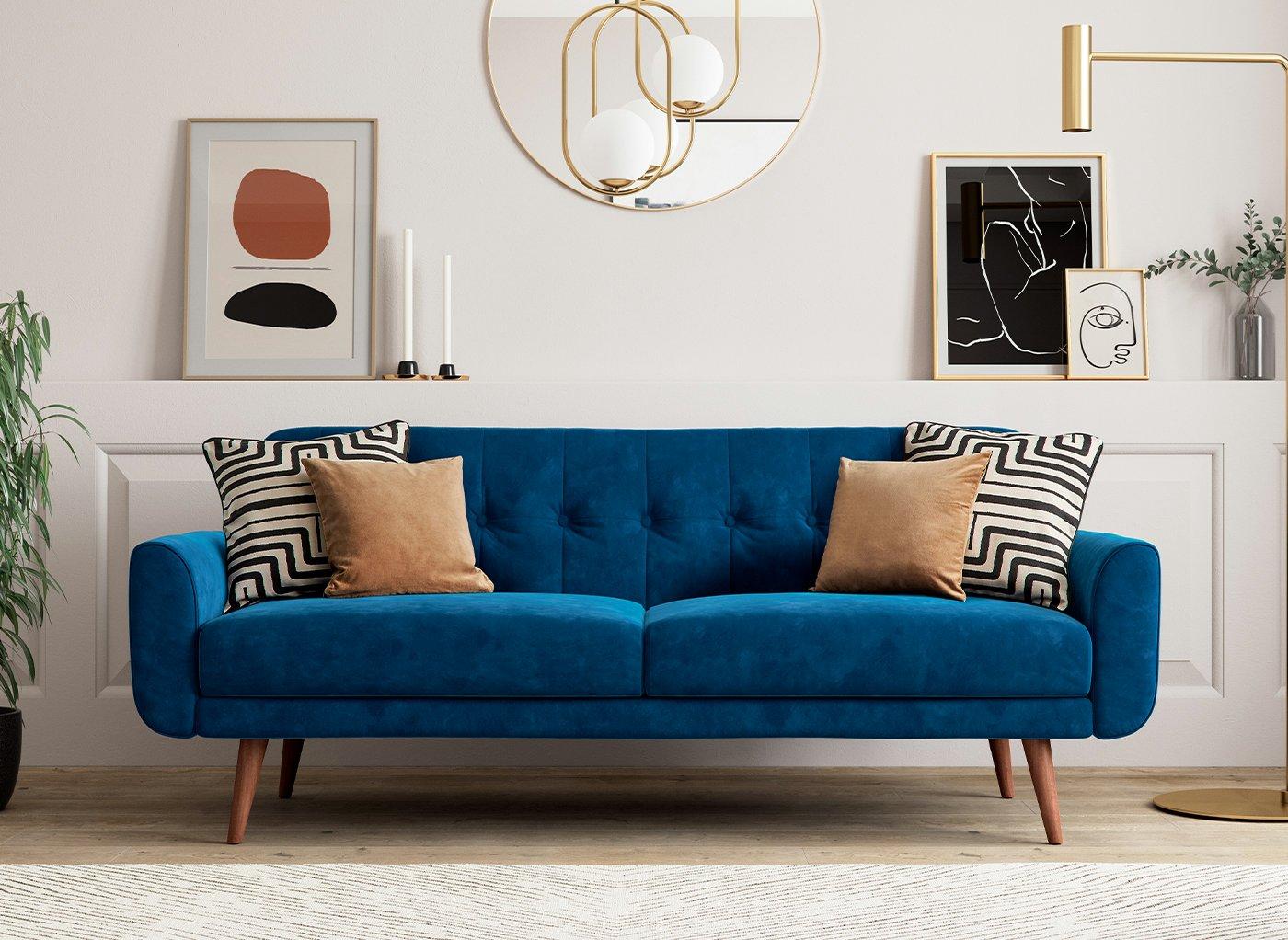 Clearance Gallway 3-Seater Clic-Clac Sofa Bed