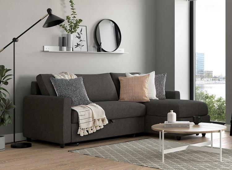 Pull out deals sofa bed grey