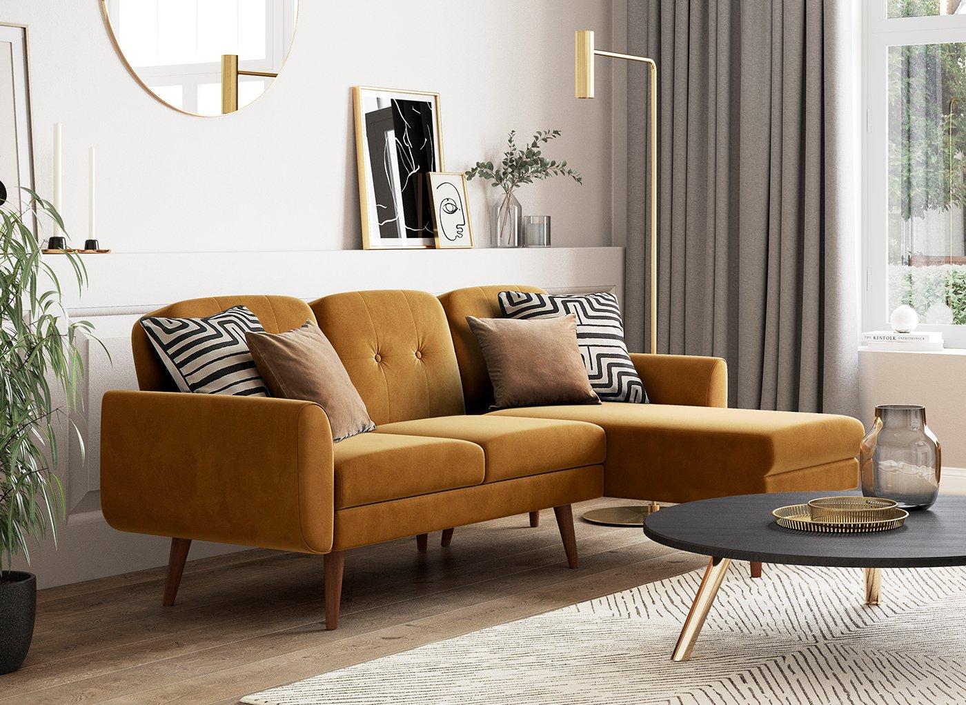 Gallway 3-Seater Corner Clic-Clac Sofa Bed
