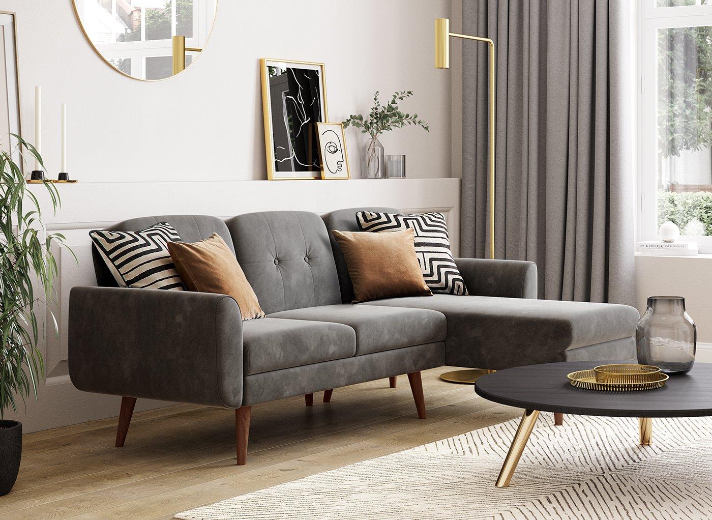 Gallway 3Seater Corner ClicClac Sofa Bed Dreams