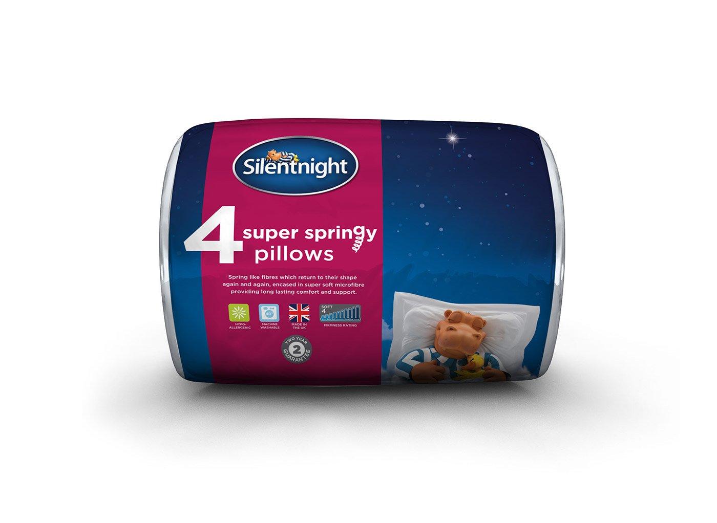 Silentnight Super Springy Pillow 4 Pack Silentnight Bedding