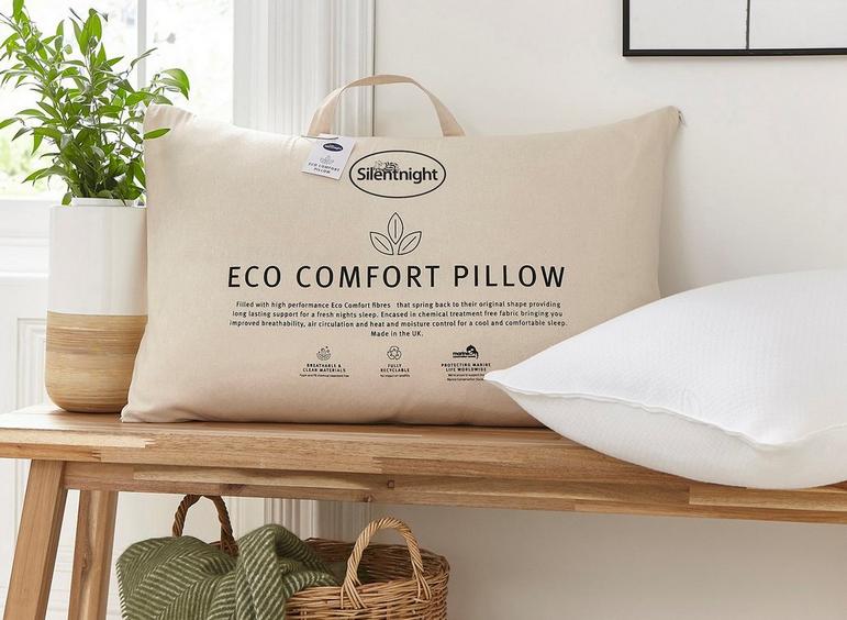 Silentnight Eco Comfort Pillow Comfort Grade Material Size