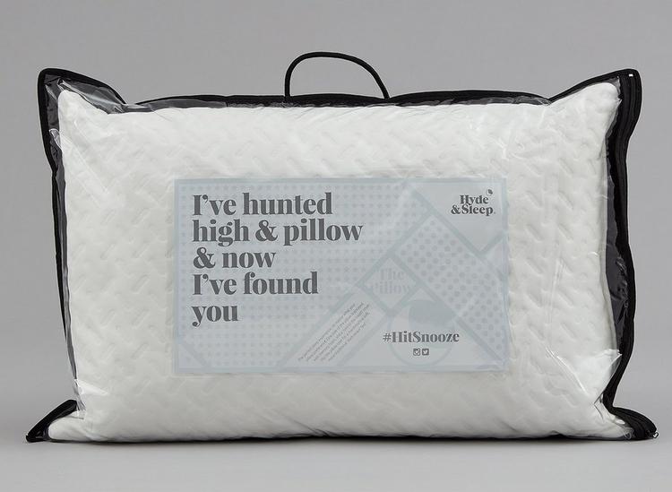 Pillow with clearance permanent cold side