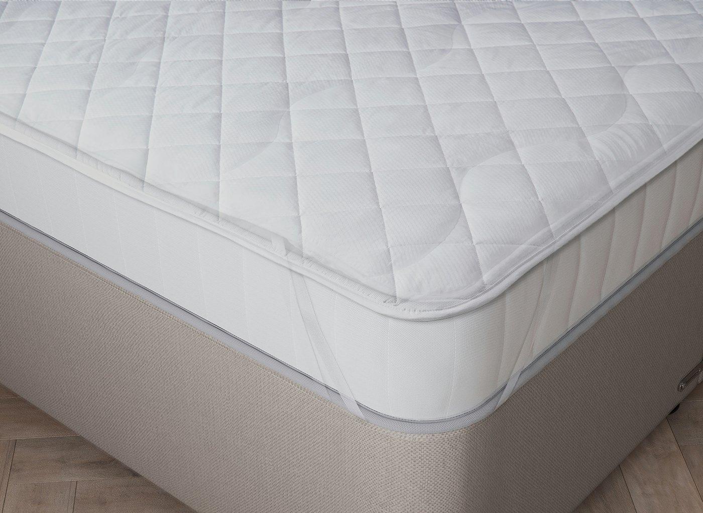 Flaxby Quilted Pure Cotton Mattress Protector 6'0 Super king
