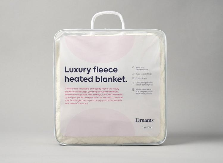

Dreams Luxury Fleece Heated Blanket image 2